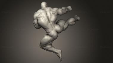 Figurines of people (Bodybuilder, STKH_1252) 3D models for cnc