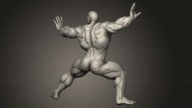 Figurines of people (Bodybuilder, STKH_1259) 3D models for cnc