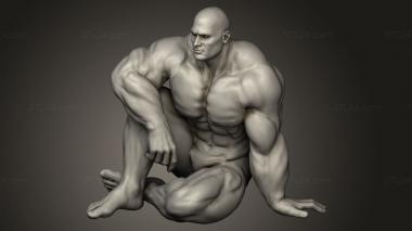 Figurines of people (Bodybuilder, STKH_1261) 3D models for cnc