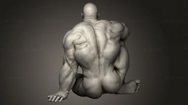 Figurines of people (Bodybuilder, STKH_1261) 3D models for cnc