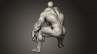 Figurines of people (Bodybuilder, STKH_1263) 3D models for cnc