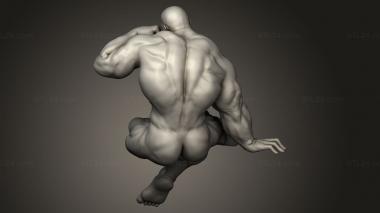 Figurines of people (Bodybuilder, STKH_1266) 3D models for cnc