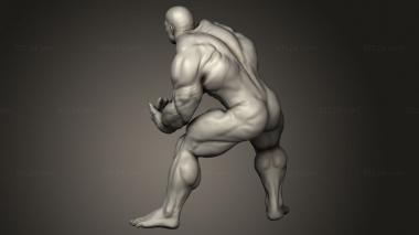 Figurines of people (Bodybuilder, STKH_1267) 3D models for cnc