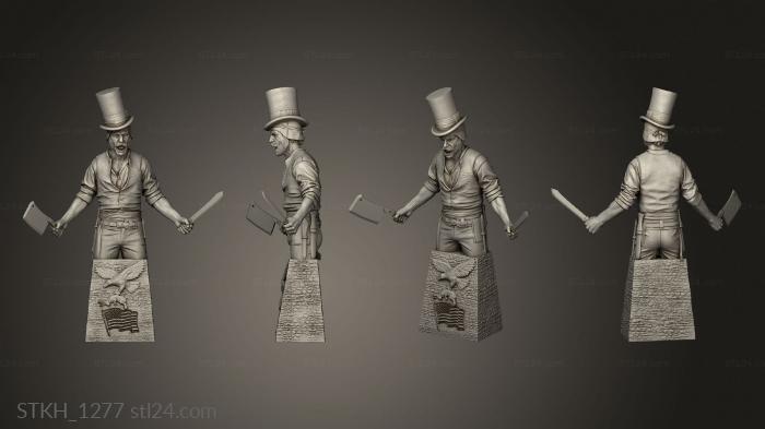 Figurines of people (Butcher, STKH_1277) 3D models for cnc