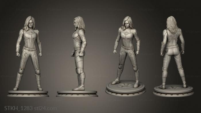 Figurines of people (Captain Marvel, STKH_1283) 3D models for cnc