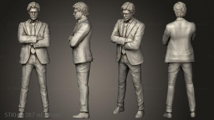 Figurines of people (Casa papel Profesor Money Heist, STKH_1287) 3D models for cnc