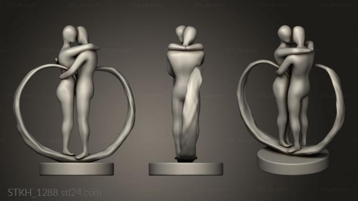 Figurines of people (Casal Namorados Infinito, STKH_1288) 3D models for cnc