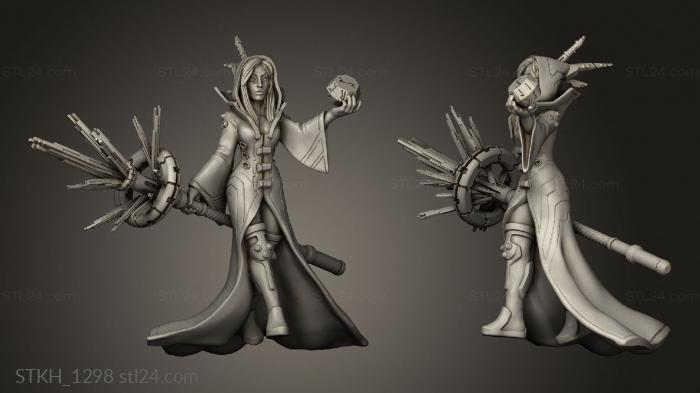 Figurines of people (jaina the nanowizard, STKH_1298) 3D models for cnc