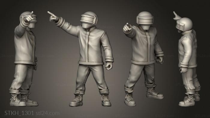 Figurines of people (mr two, STKH_1301) 3D models for cnc