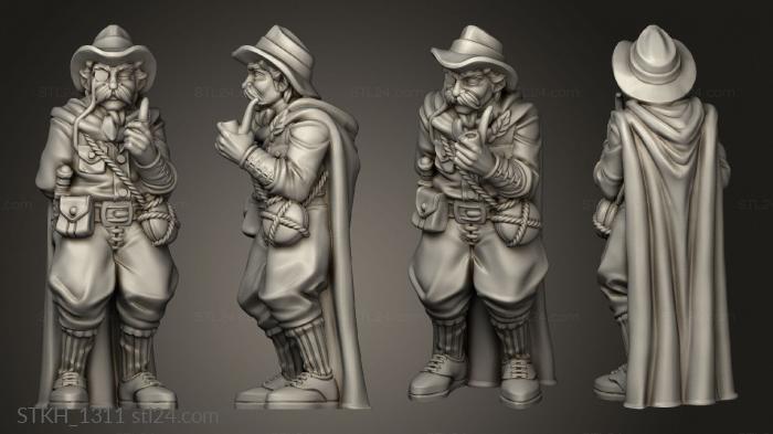 Figurines of people (Old EXPLORER, STKH_1311) 3D models for cnc