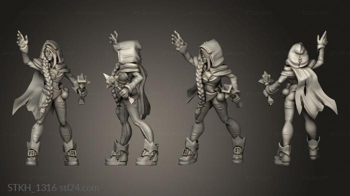 Figurines of people (Pirates mage, STKH_1316) 3D models for cnc