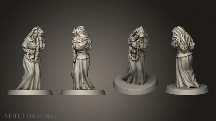 Figurines of people (SUSPECTED WITCH MAR CHAINS, STKH_1318) 3D models for cnc