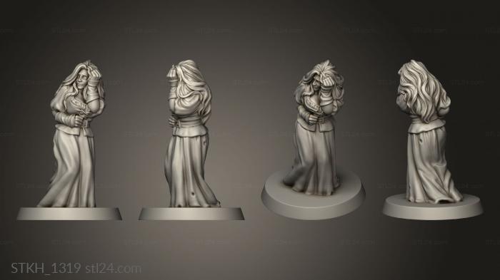 Figurines of people (SUSPECTED WITCH MAR, STKH_1319) 3D models for cnc