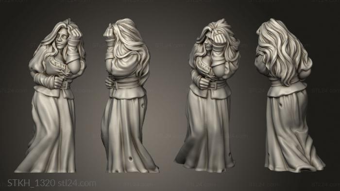 Figurines of people (SUSPECTED WITCH VVM MAR BASE, STKH_1320) 3D models for cnc