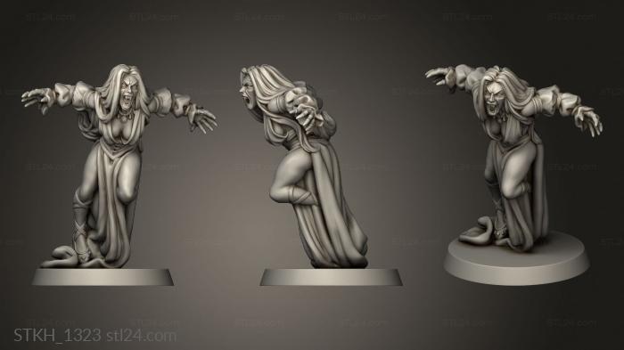 Figurines of people (VAMPIRE QUEEN VVM, STKH_1323) 3D models for cnc