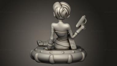 Figurines of people (Cheelai with the blaster all, STKH_1331) 3D models for cnc