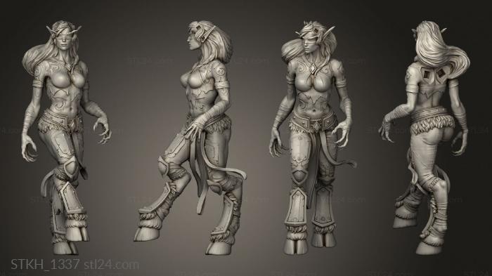 Figurines of people (Chest Demon hunter WW Tavern, STKH_1337) 3D models for cnc