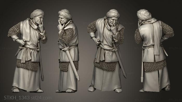 Figurines of people (Cid Battle Council Andalusian Fol, STKH_1343) 3D models for cnc