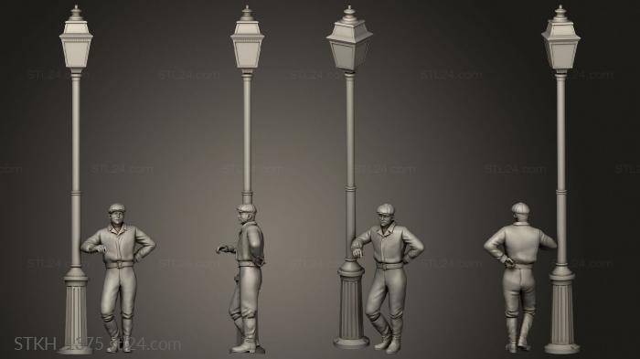 Figurines of people (men townspeople, STKH_1375) 3D models for cnc