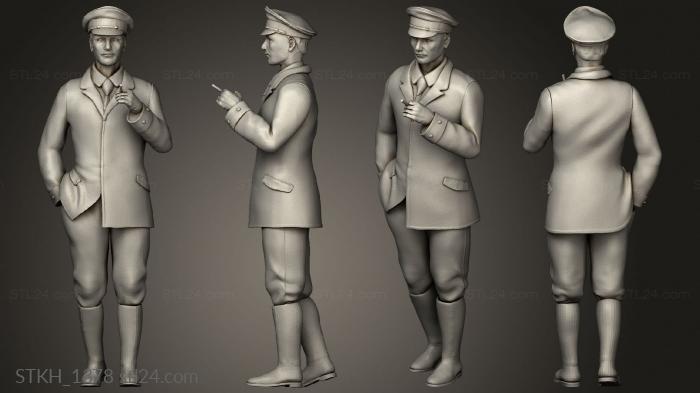 Figurines of people (men townspeople, STKH_1378) 3D models for cnc