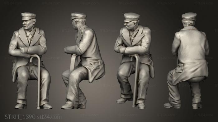 Figurines of people (people, STKH_1390) 3D models for cnc