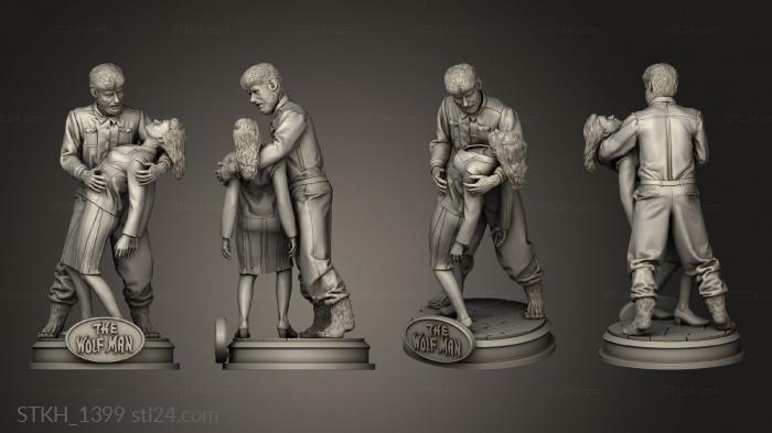 Figurines of people (Classic Monsters The Wolfman, STKH_1399) 3D models for cnc