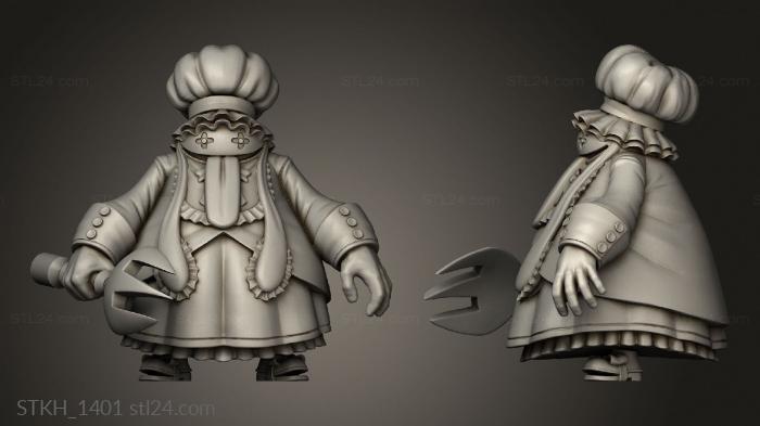 Figurines of people (Classic Salween Chef, STKH_1401) 3D models for cnc