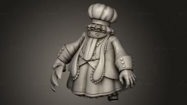 Figurines of people (Classic Salween Chef, STKH_1401) 3D models for cnc