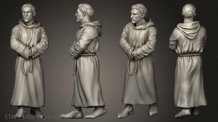 Figurines of people (Clergy Fear, STKH_1406) 3D models for cnc