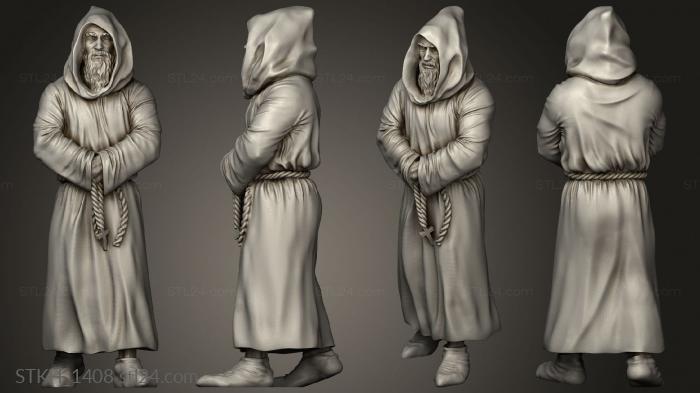 Figurines of people (Clergy Friar, STKH_1408) 3D models for cnc