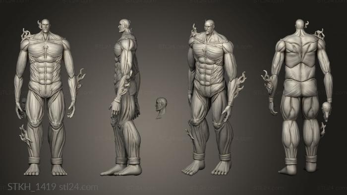 Figurines of people (Colossal Titan abs, STKH_1419) 3D models for cnc