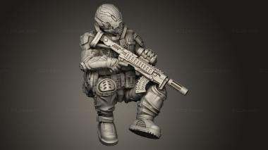 Figurines of people (Combat Buzz Plus Crew Shock Team, STKH_1427) 3D models for cnc