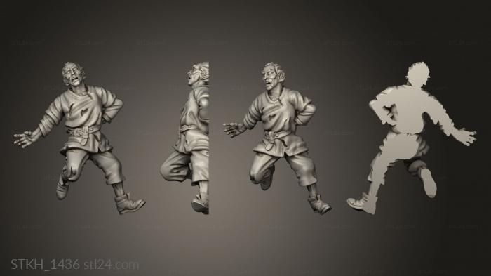 Figurines of people (corpses, STKH_1436) 3D models for cnc