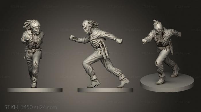 Figurines of people (Cross Lances Undead Crosses runner, STKH_1450) 3D models for cnc