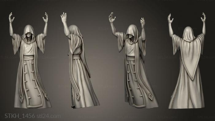 Статуэтки люди (Ритуал Культа Старших Богов, STKH_1456) 3D модель для ЧПУ станка