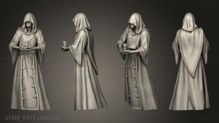 Статуэтки люди (Ритуал Культа Старших Богов, STKH_1457) 3D модель для ЧПУ станка