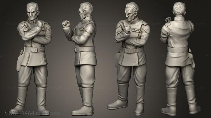 Figurines of people (cunning admiral, STKH_1464) 3D models for cnc