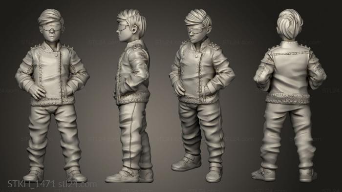 Figurines of people (CYBERKID ELVIS STANDING, STKH_1471) 3D models for cnc