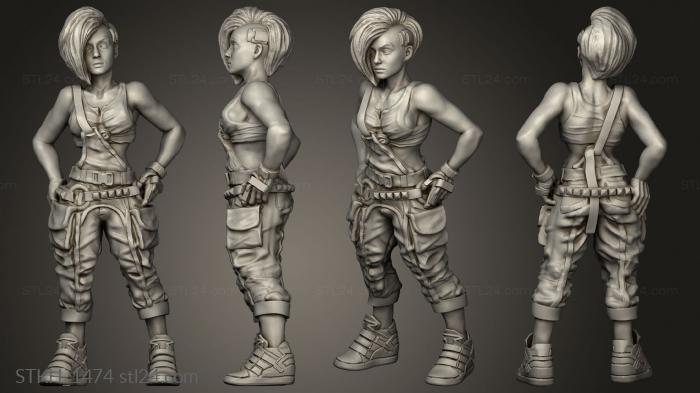 Figurines of people (Cyberpunk CYBERTRANCE TECHIE JADE RIVIERA, STKH_1474) 3D models for cnc