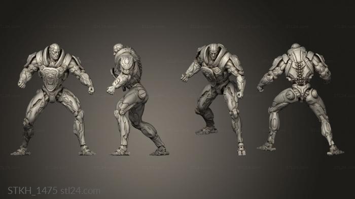 Figurines of people (Cyberpunk Cyborg Ender TEAMOZIE, STKH_1475) 3D models for cnc