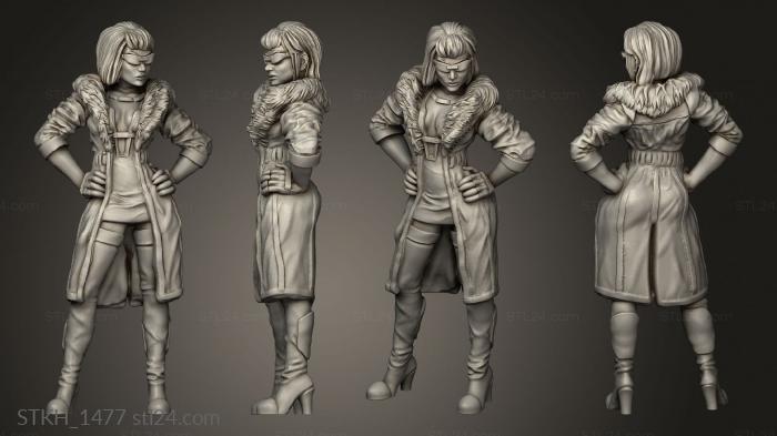 Figurines of people (Cyberpunk TIME JENNYLYN HARPER, STKH_1477) 3D models for cnc