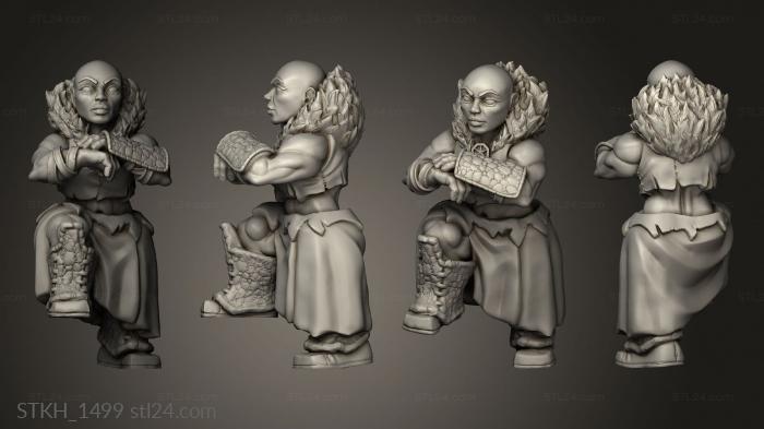Figurines of people (Dark Sun Dwarfs kitbash female, STKH_1499) 3D models for cnc