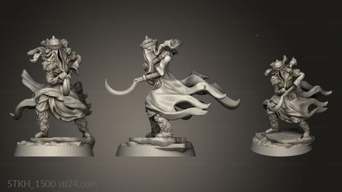 Figurines of people (Dark Swordmaster rider, STKH_1500) 3D models for cnc