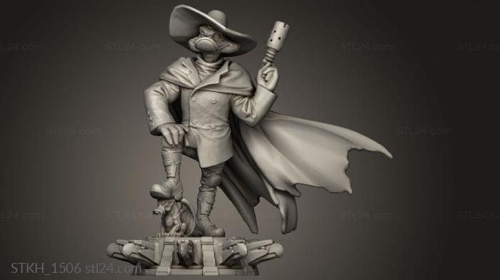 Figurines of people (DARKWING DUCK DOCK, STKH_1506) 3D models for cnc