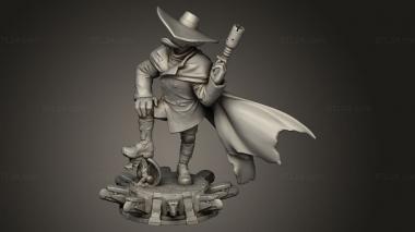 Figurines of people (DARKWING DUCK DOCK, STKH_1506) 3D models for cnc