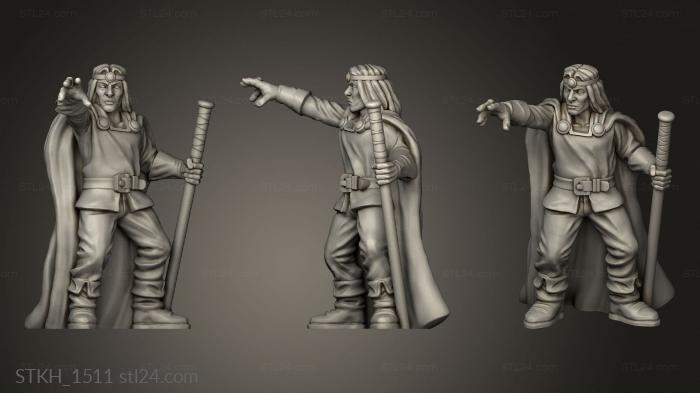 Figurines of people (Days Wizard Card, STKH_1511) 3D models for cnc