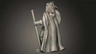 Figurines of people (Days Wizard Card, STKH_1511) 3D models for cnc