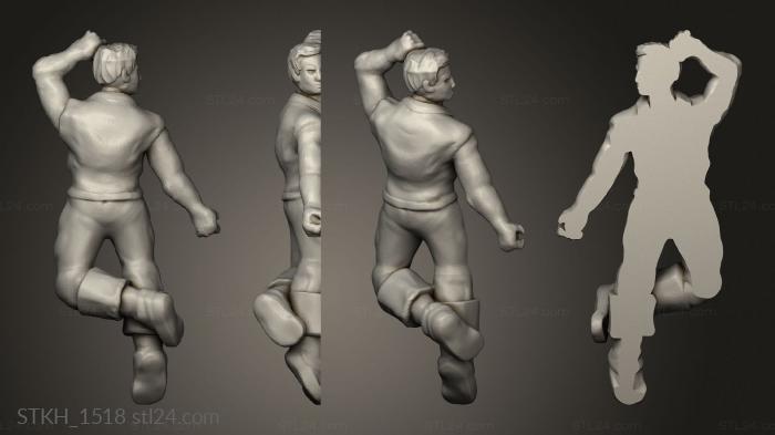 Figurines of people (Face Down, STKH_1518) 3D models for cnc