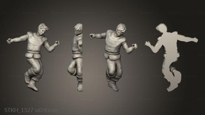 Figurines of people (Short Hair, STKH_1527) 3D models for cnc