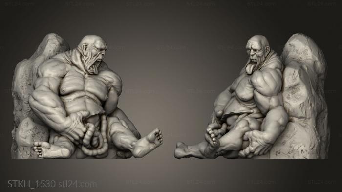 Figurines of people (Dead giant, STKH_1530) 3D models for cnc